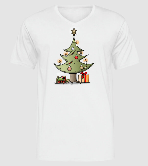 Trenuri model alb pe tricou
