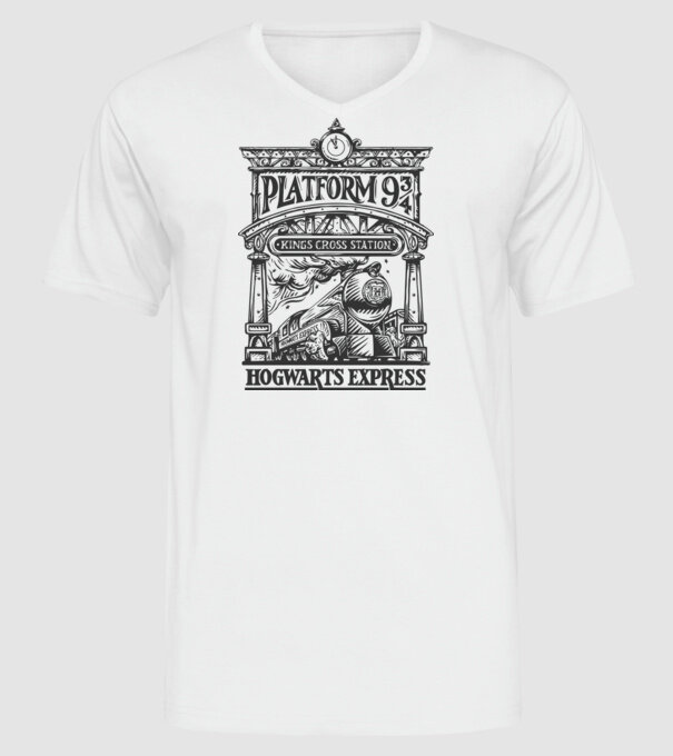 Trenuri model alb pe tricou