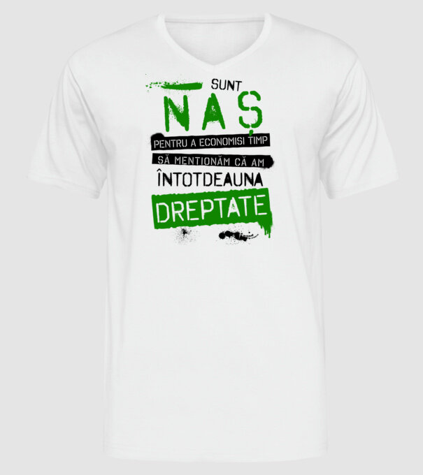 Sunt naș - pentru a economisi timp, să menționăm că am întotdeauna dreptate! model alb pe tricou