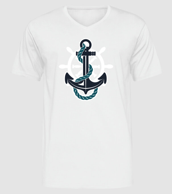 Vapoare model alb pe tricou