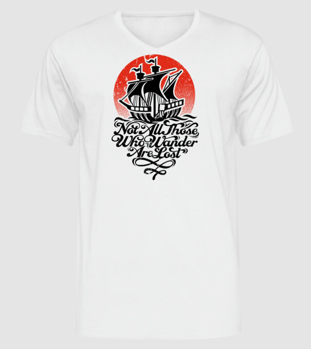 Vapoare model alb pe tricou