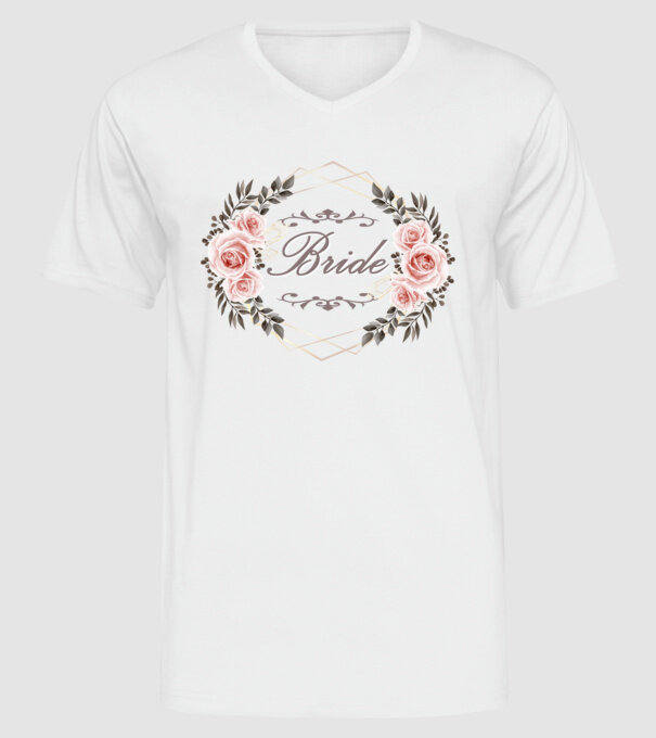 Vintage Bride model alb pe tricou