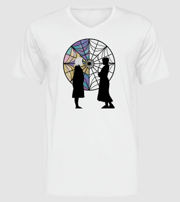 Wednesday Friendship model alb pe tricou