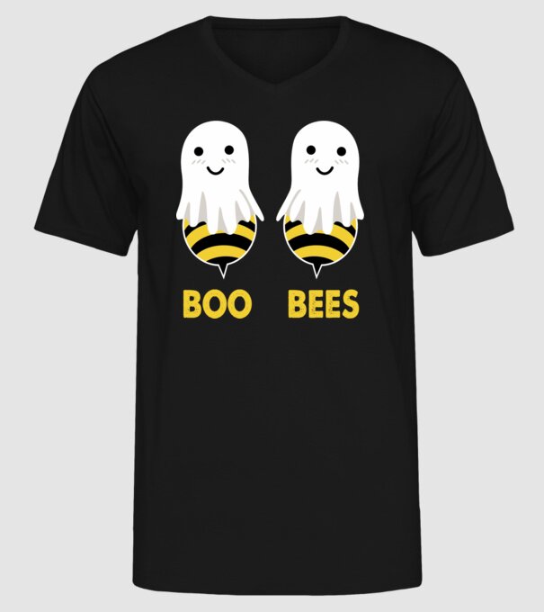 Boo bees model negru pe tricou
