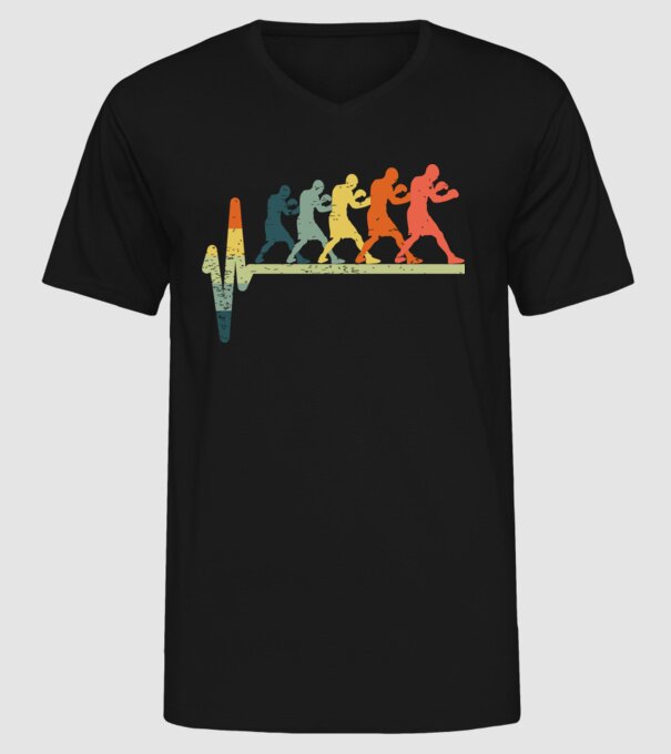 Box EKG model negru pe tricou