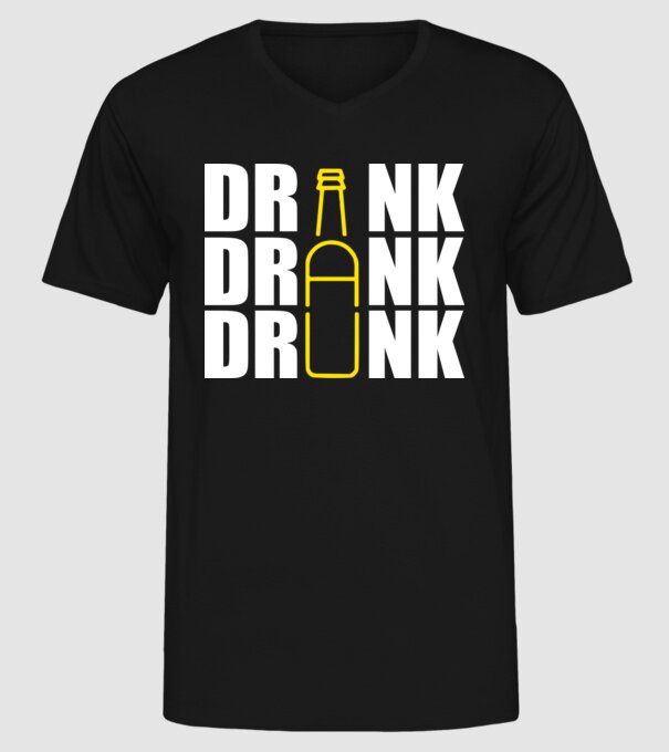 Drink drank drunk model negru pe tricou