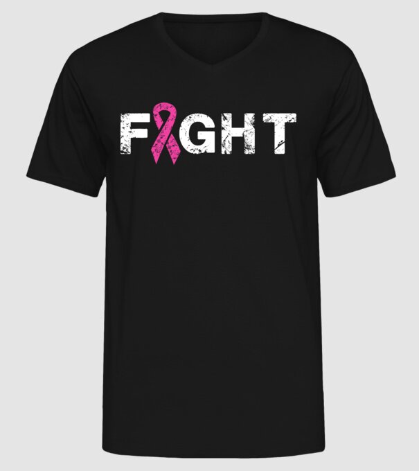 Fight model negru pe tricou