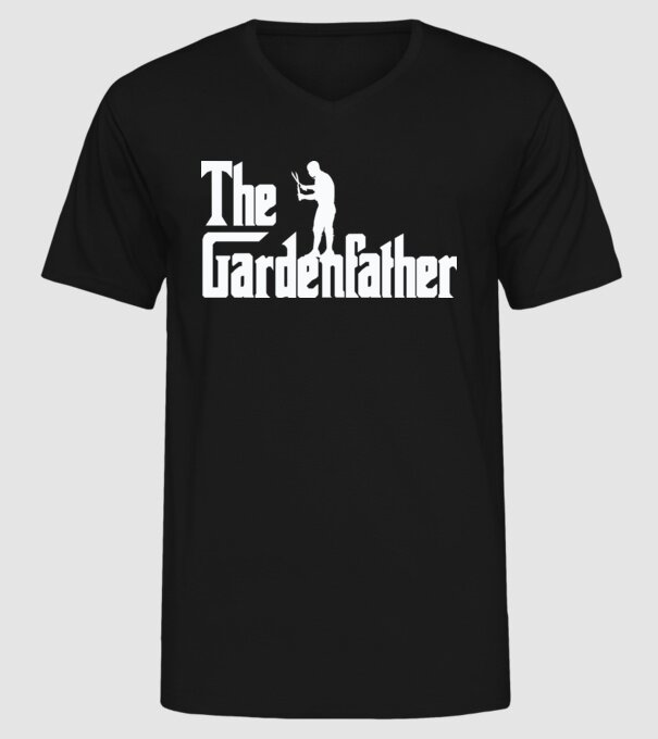 The Gardenfather model negru pe tricou