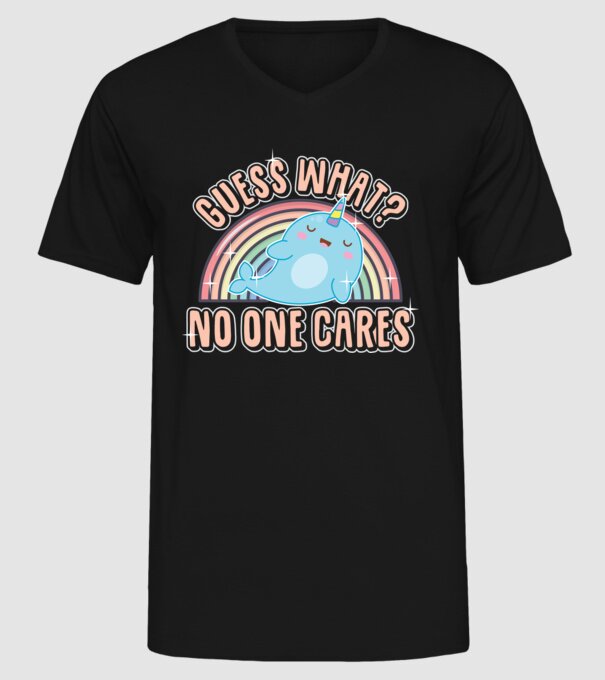 Guess what narval model negru pe tricou