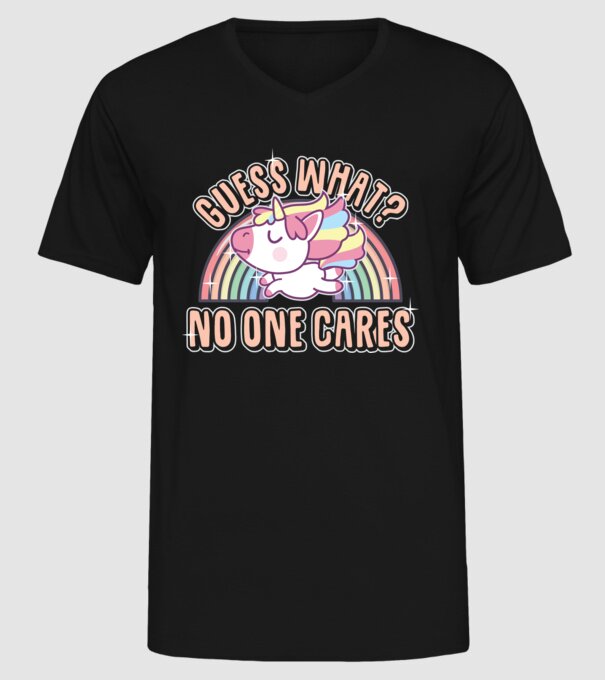 Guess what Unicorn model negru pe tricou