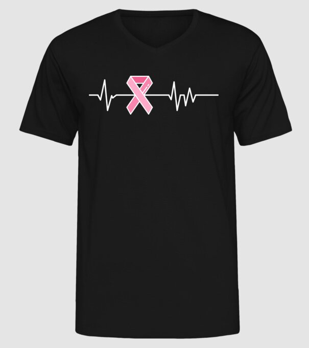 Heartbeat faith model negru pe tricou