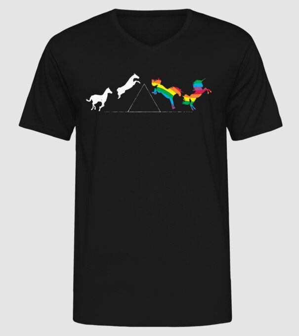 horse pink floyd model negru pe tricou