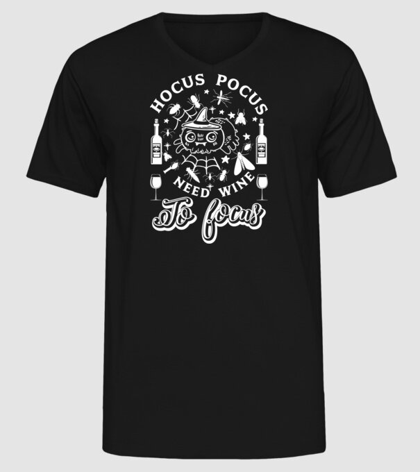 I need vine to focus model negru pe tricou