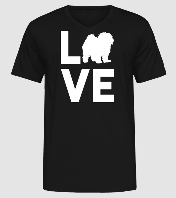 LOVE Bolognese model negru pe tricou