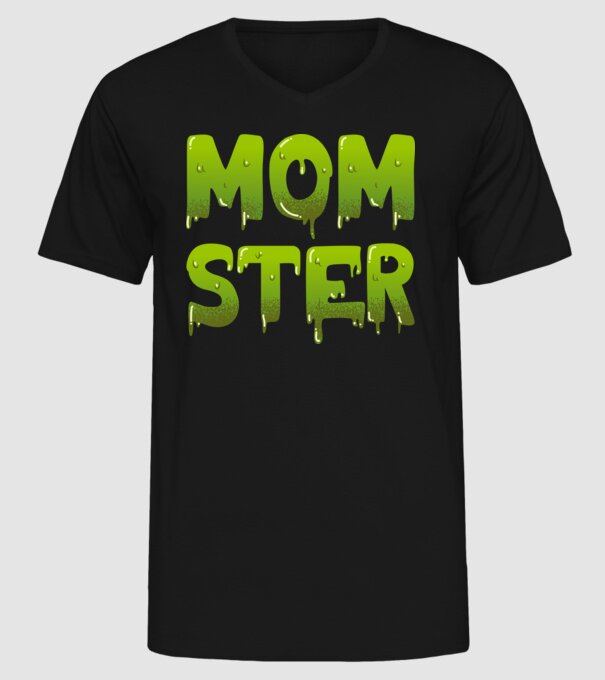 Momster model negru pe tricou