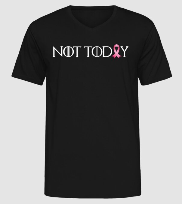 Not today model negru pe tricou