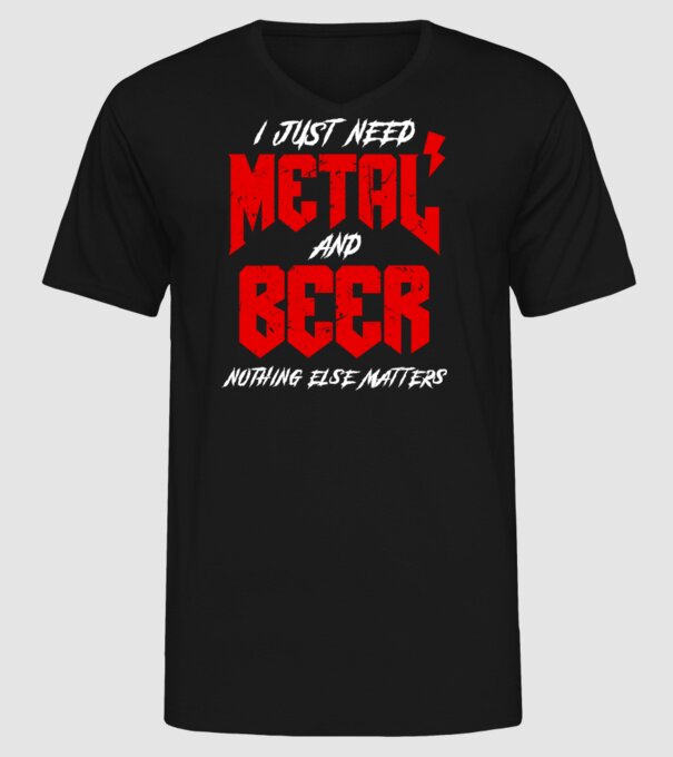 Nothing else matters model negru pe tricou
