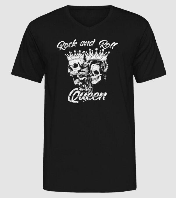 RNR QUEEN model negru pe tricou