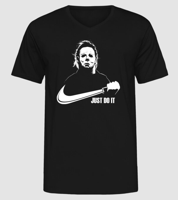 Serial killer model negru pe tricou