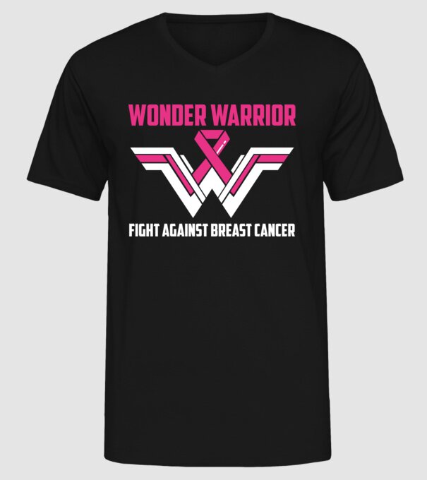 WONDER WARRIOR model negru pe tricou