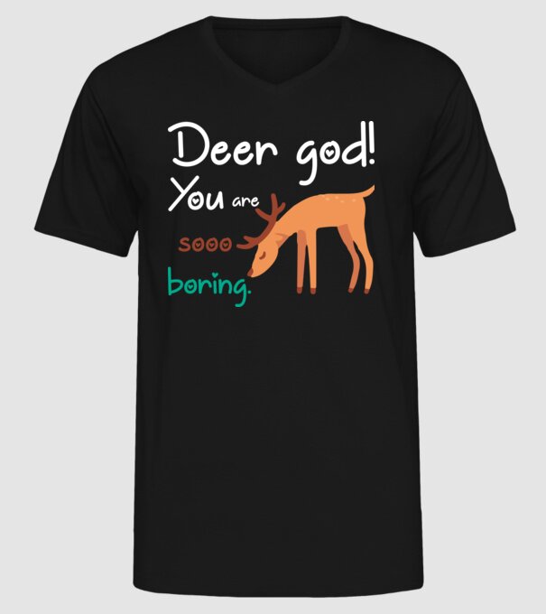 You = boring model negru pe tricou