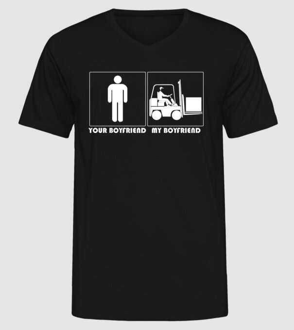 Your BYFRND MBYFRND model negru pe tricou