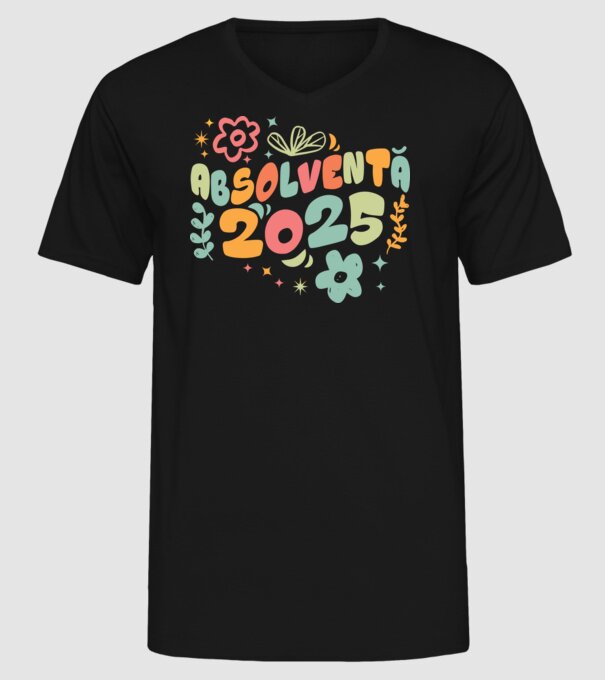 Absolventă 2025 model negru pe tricou