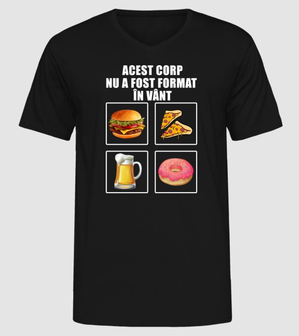 acest corp nu a fost format în vânt model negru pe tricou