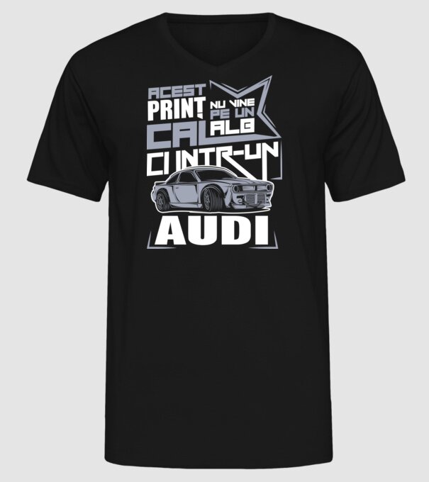 Acest prinț nu vine pe un cal alb, ci într-un Audi model negru pe tricou