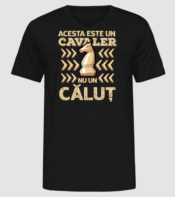 Acesta este un cavaler, nu un căluț model negru pe tricou