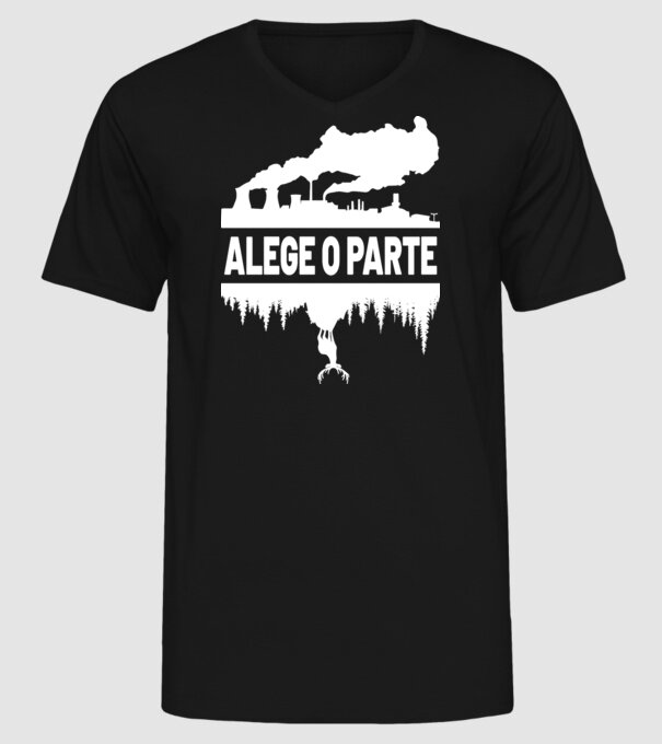 Alege o parte model negru pe tricou