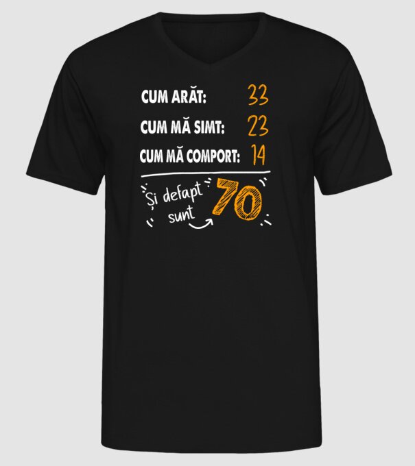 Aspect, senzație, comportament 70 Negru model negru pe tricou
