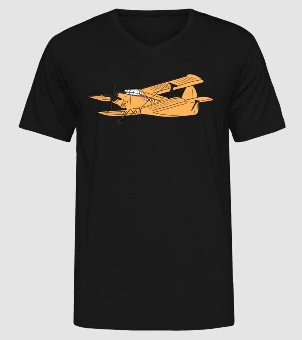 Avioane model negru pe tricou