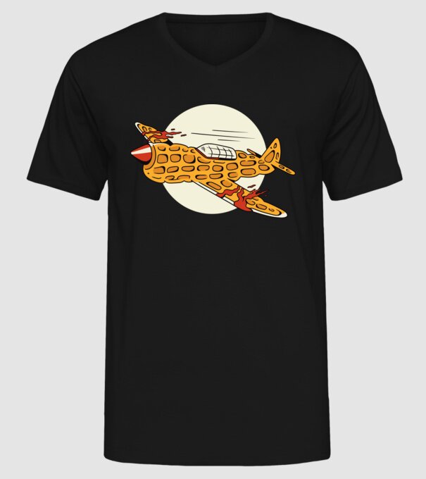 Avioane model negru pe tricou
