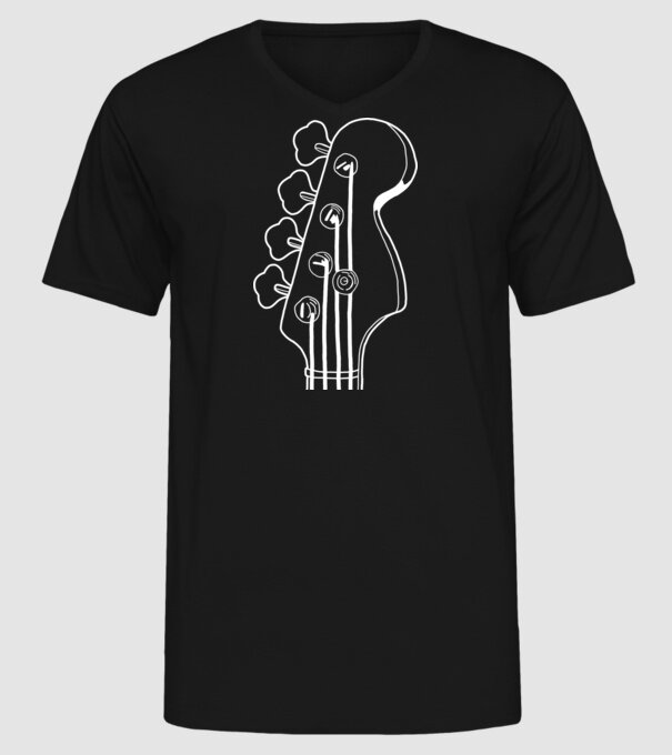bass model negru pe tricou