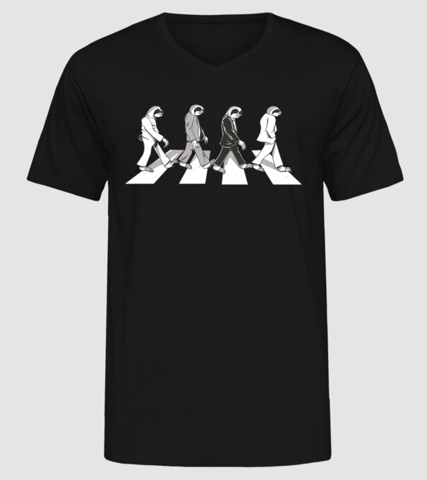 Beatles model negru pe tricou