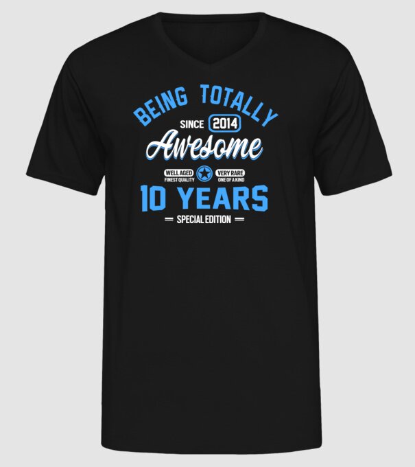 Being totally awesome 10 model negru pe tricou