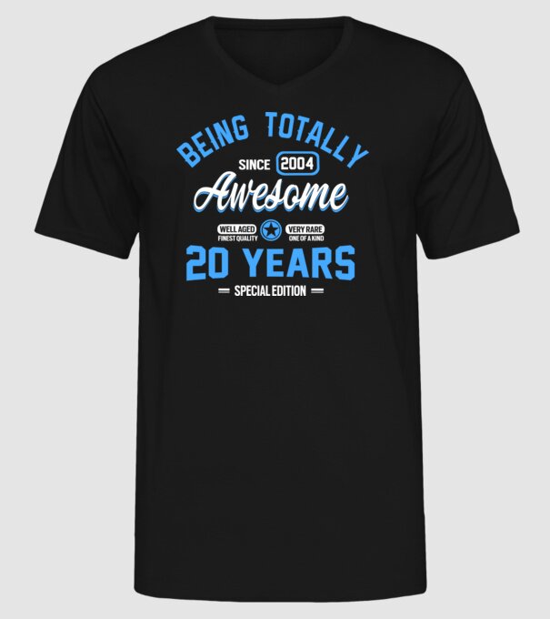Being totally awesome 20 model negru pe tricou