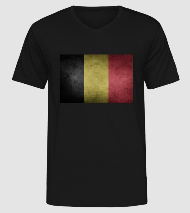 BELGIUM model negru pe tricou