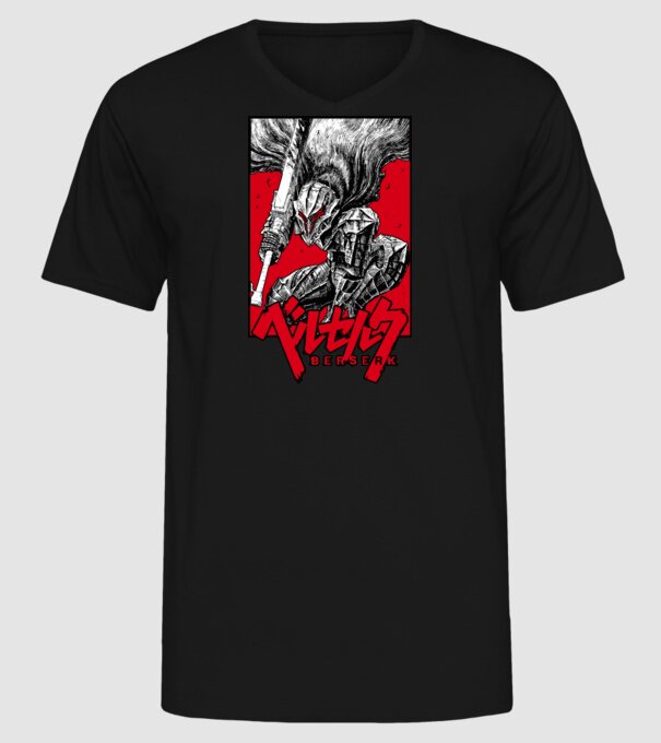 Berserk Guts model negru pe tricou