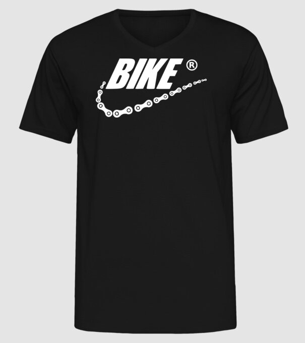 Bike model negru pe tricou