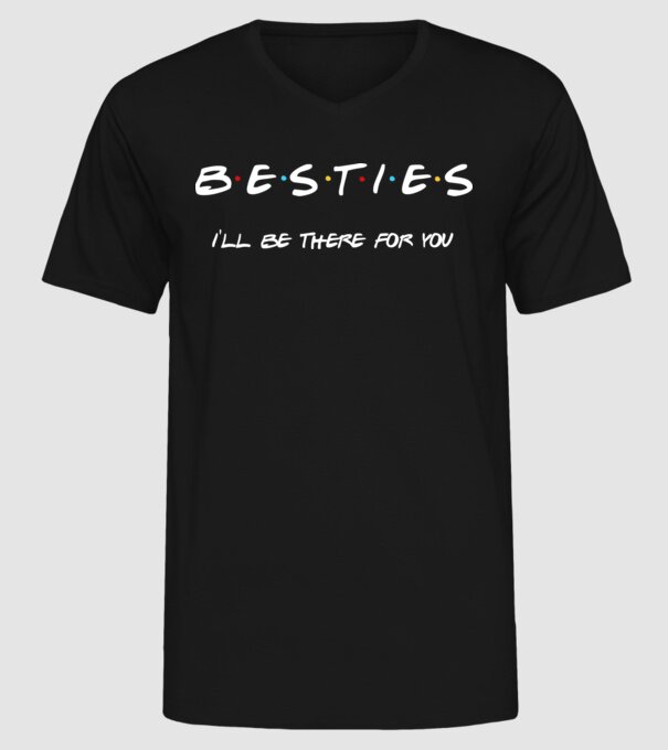 Bride Friends Besties model negru pe tricou