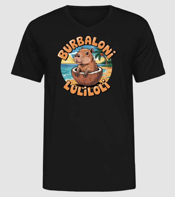 Burbaloni Luliloli model negru pe tricou