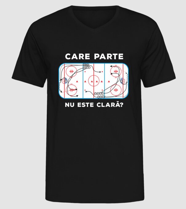 Care parte nu este clară? model negru pe tricou