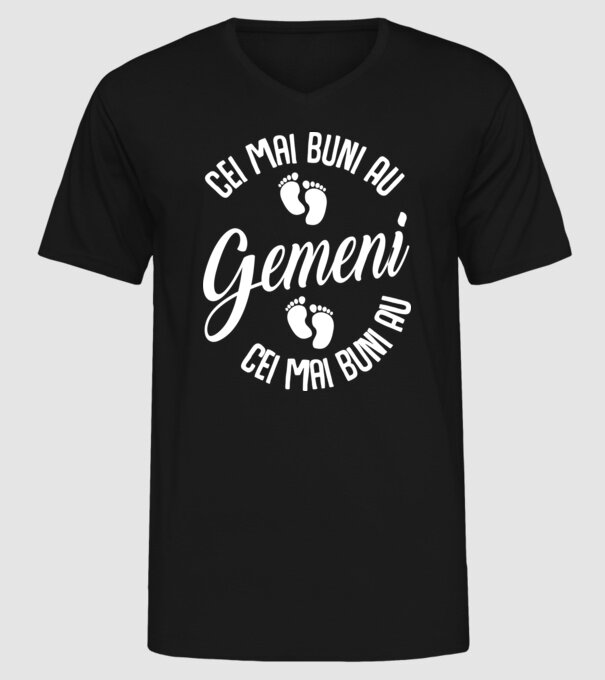 Cei mai buni au gemeni model negru pe tricou