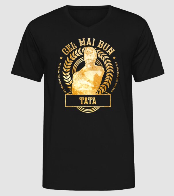 Cel mai bun tată model negru pe tricou