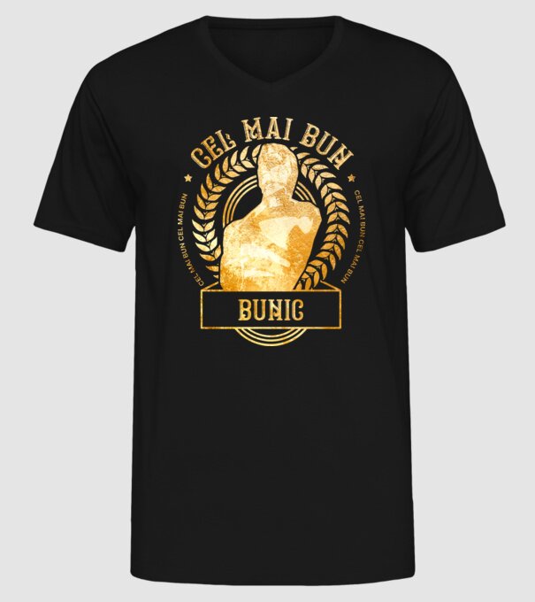 Cel mai bun bunic model negru pe tricou