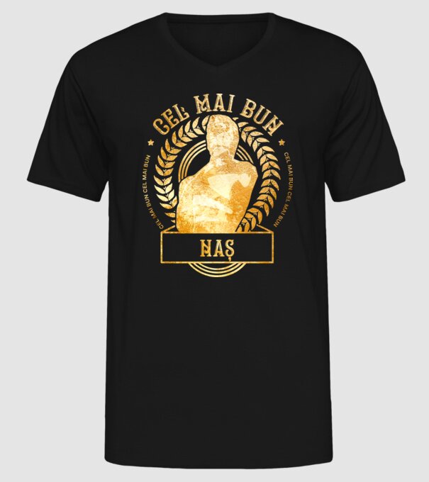 Cel mai bun naș model negru pe tricou