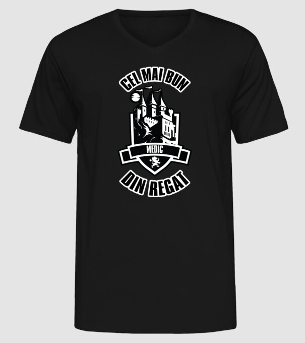 Cel mai bun medic din regat model negru pe tricou