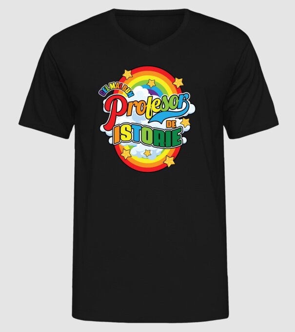 Cel mai bun profesor de istorie model negru pe tricou